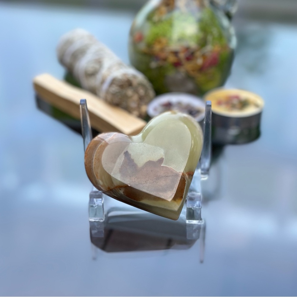 Banded Calcite Heart